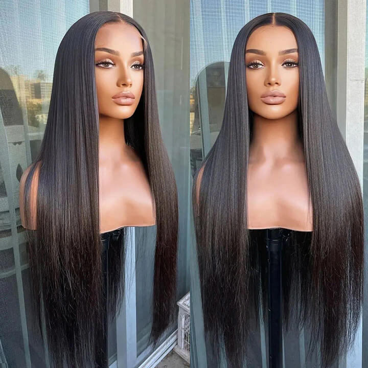 Virgin Straight Closure Wig